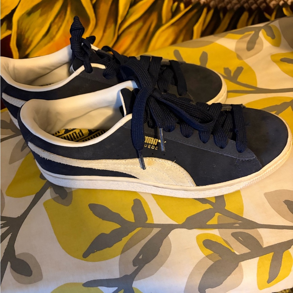 Puma Women’s Navy Suede Sneakers